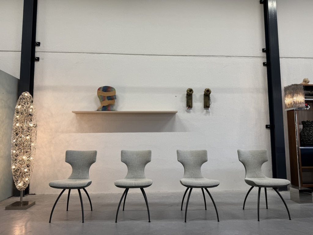4 Nieuw Leolux Callas eetkamerstoel stof leer design stoel, Leolux, Overige kleuren, Info@leolux.nl, Nieuw