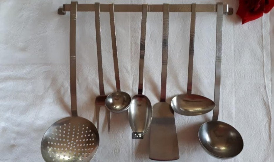 SOLA hamerslag 8-delig lepelrek, Antiek en Kunst, Ophalen of Verzenden