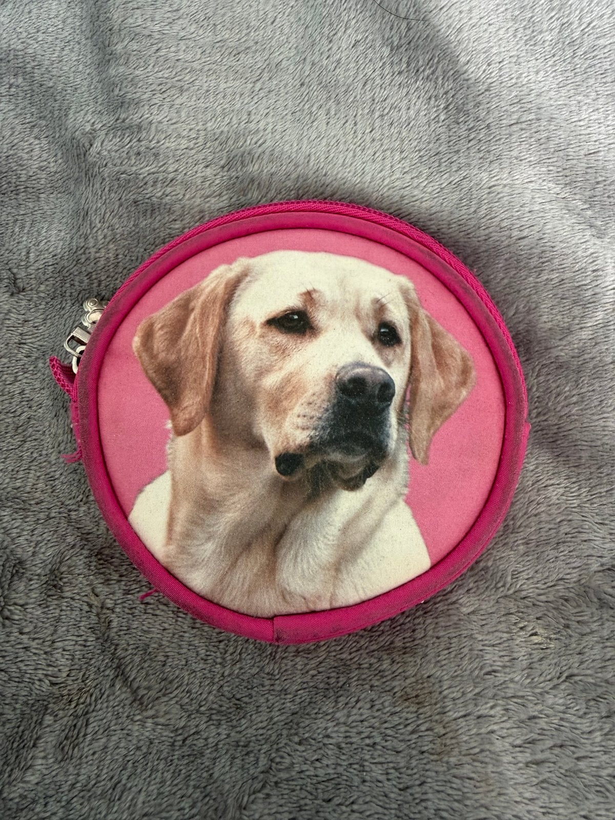 Leuke roze portemonnee met Labrador print, Ophalen, Gebruikt, Roze, Overige merken