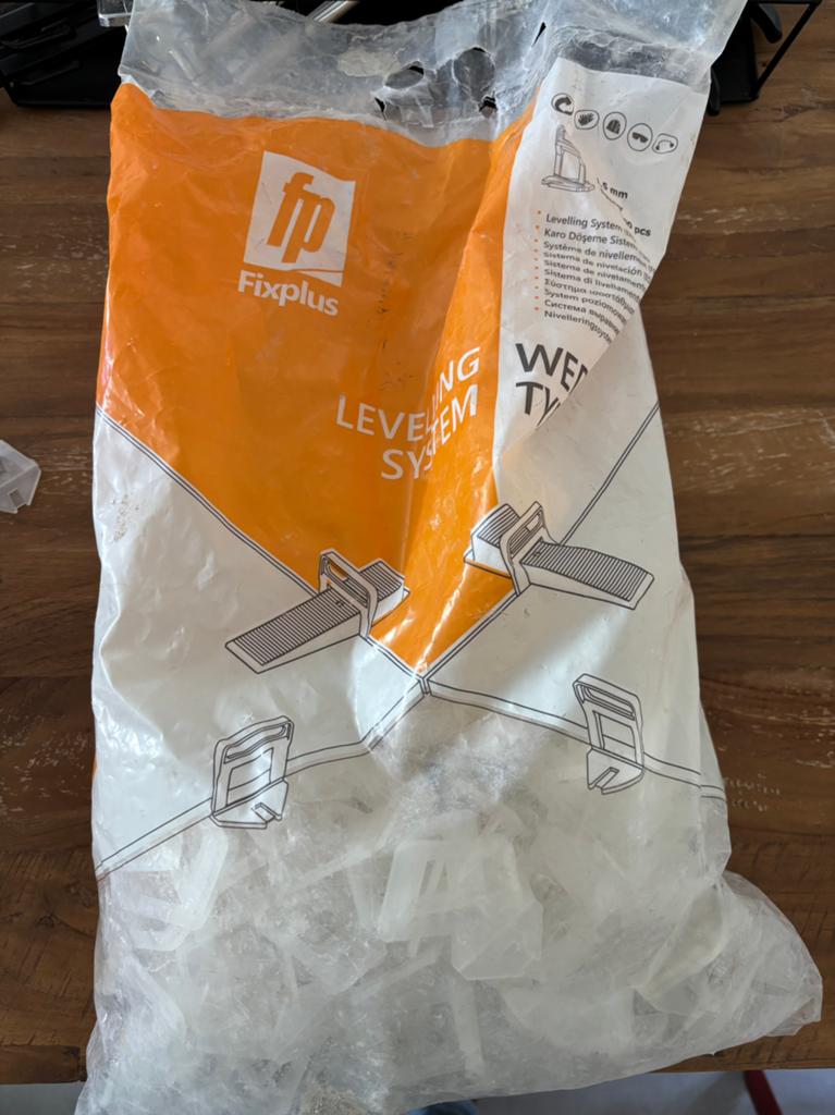Fix Plus Levelling Clips, Overige materialen, Wandtegels, 10 m² of meer, Minder dan 20 cm