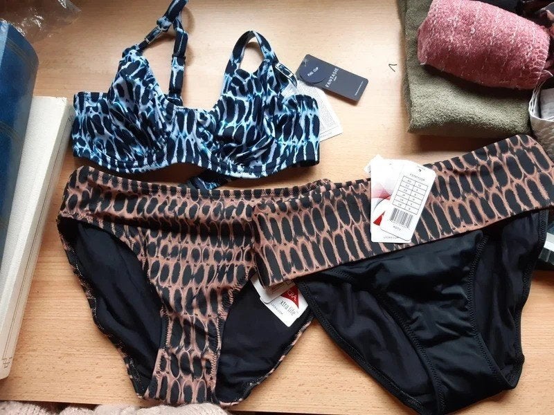 Bikini top 75D en 2 broekjes maat S, Zwart, Fantasie, Nieuw, Ophalen of Verzenden