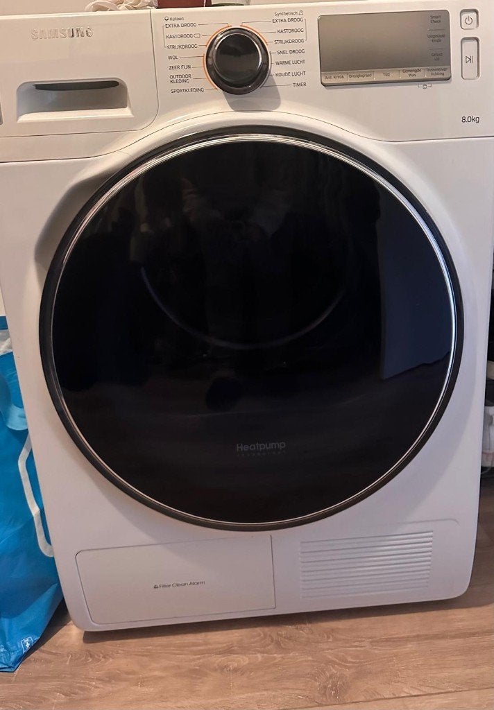 Droger, Witgoed en Apparatuur, Wasdrogers, Ophalen, Gebruikt, 8 tot 10 kg, Voorlader