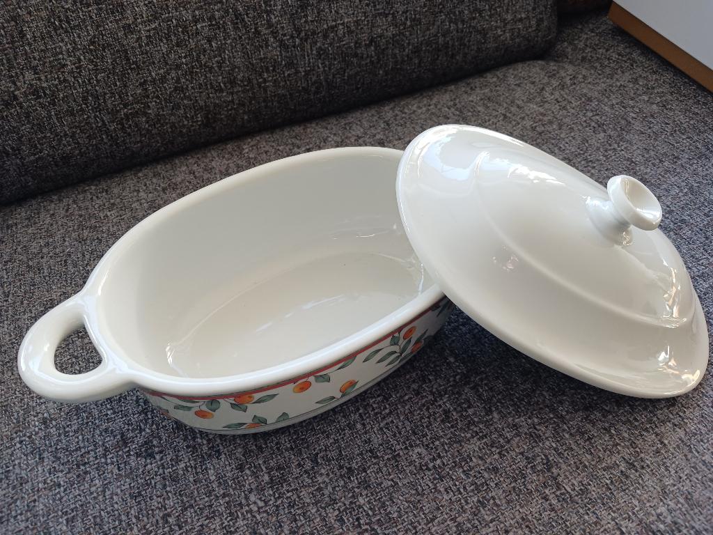 Ovale dekschaal merk Koffietijd!, Ophalen of Verzenden, Zo goed als nieuw, Overige stijlen, Schaal of Schalen