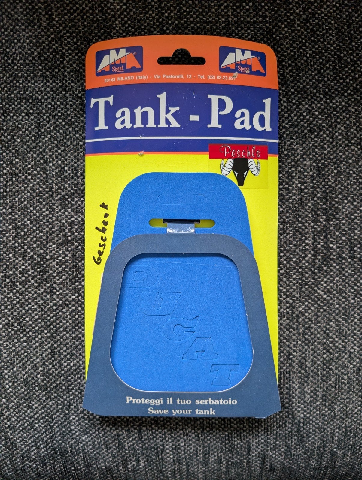 Vintage Ducati Tankpad / Tankprotector – AMA Sport, Motoren, Ophalen of Verzenden