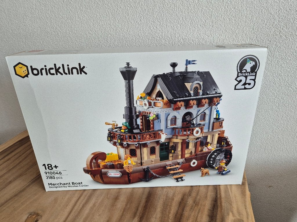 Lego Bricklink 910046 Handelsstoomboot nieuw, Lego, Lego, Nieuw, Ophalen of Verzenden