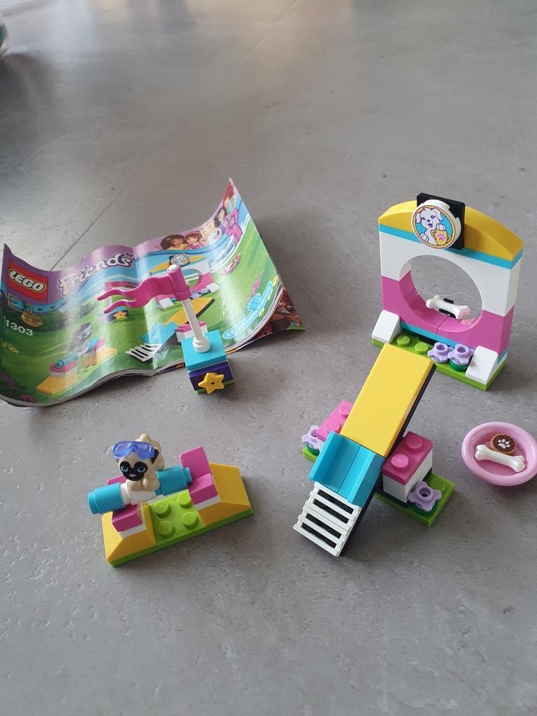 Lego Friends Hondje met strikje en speeltoestel, Ophalen of Verzenden