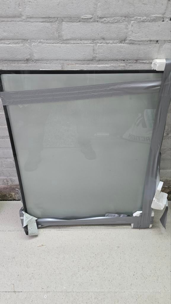 Nieuw HR++ privacyglas, gezandstraald, 605x725mm, Doe-het-zelf en Verbouw, Glas en Ramen, Ophalen of Verzenden