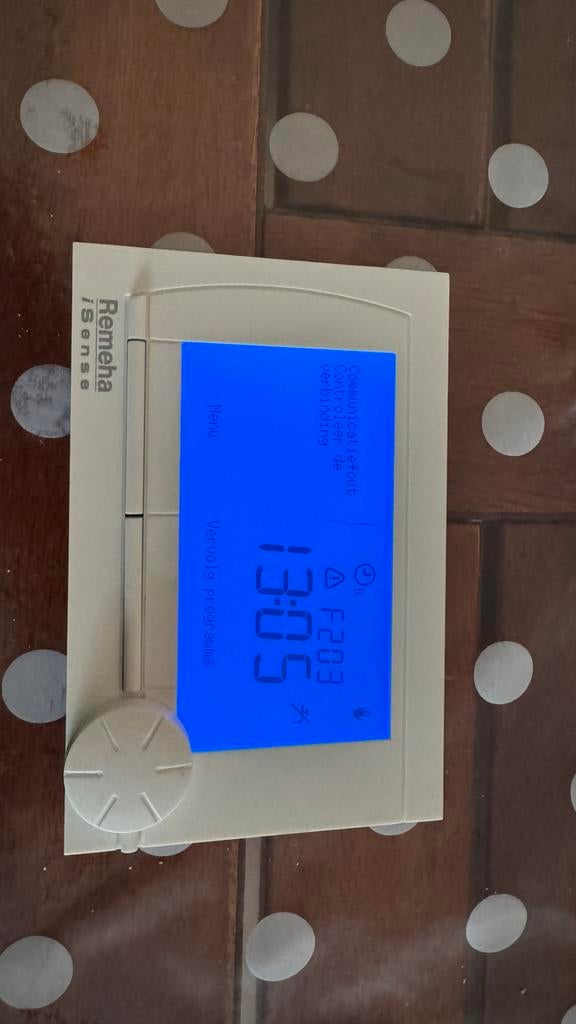 Remeha iSense thermostaat, Ophalen, Gebruikt