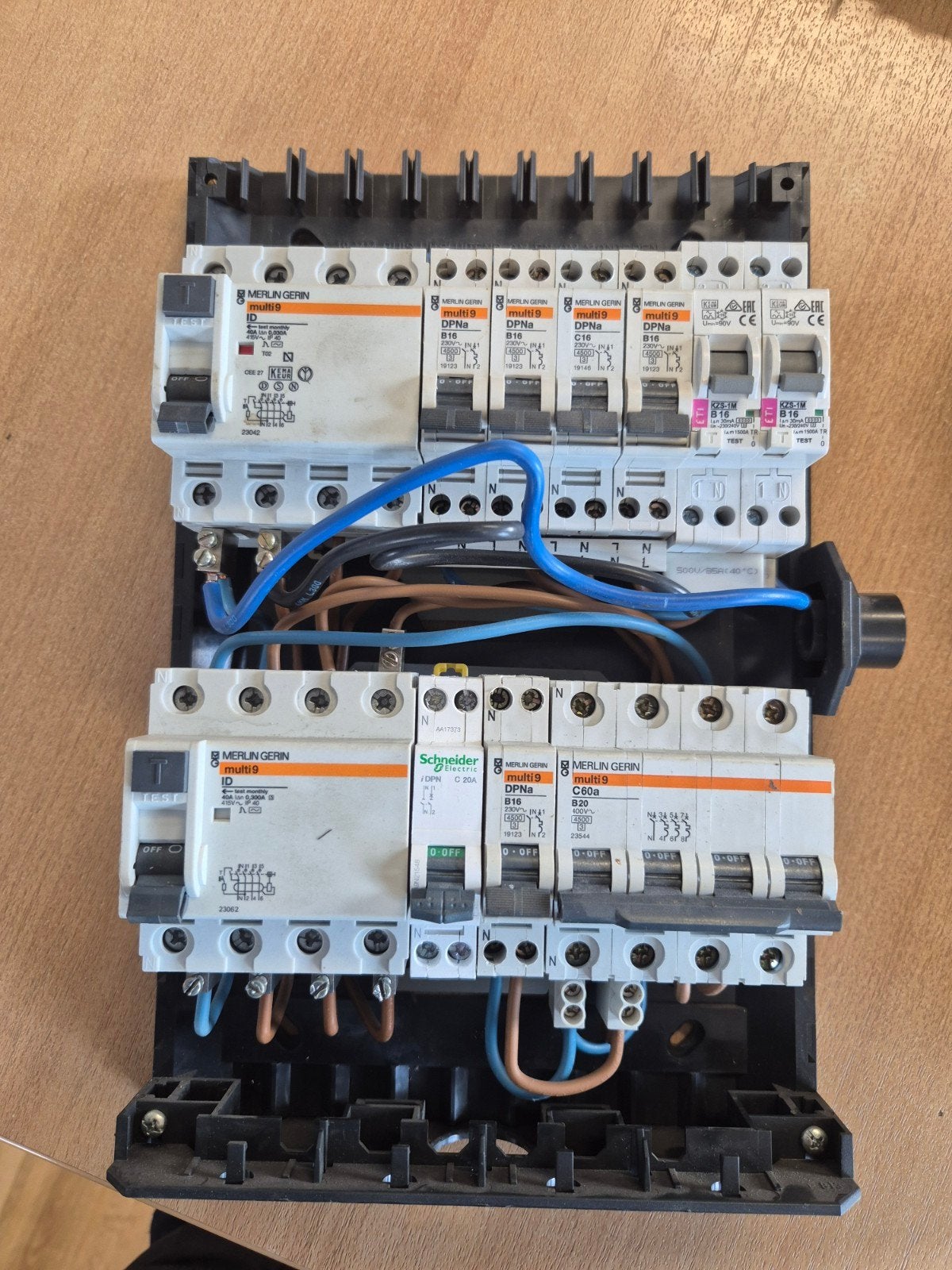 Schneider Merlin Gerin Groepenkast met Aardlekschakelaars, Ophalen of Verzenden, Gebruikt, Schneider Electric, Groepenkast