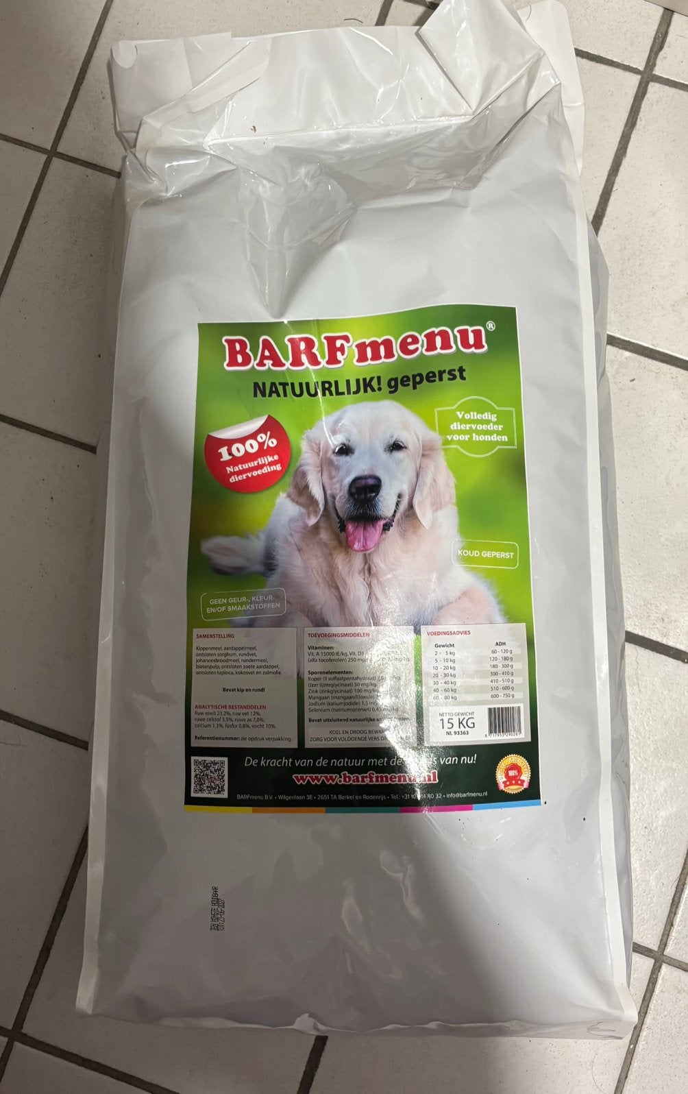 Barf menu (geperste) brokken, Dieren en Toebehoren, Dierenvoeding, Ophalen of Verzenden, Hond