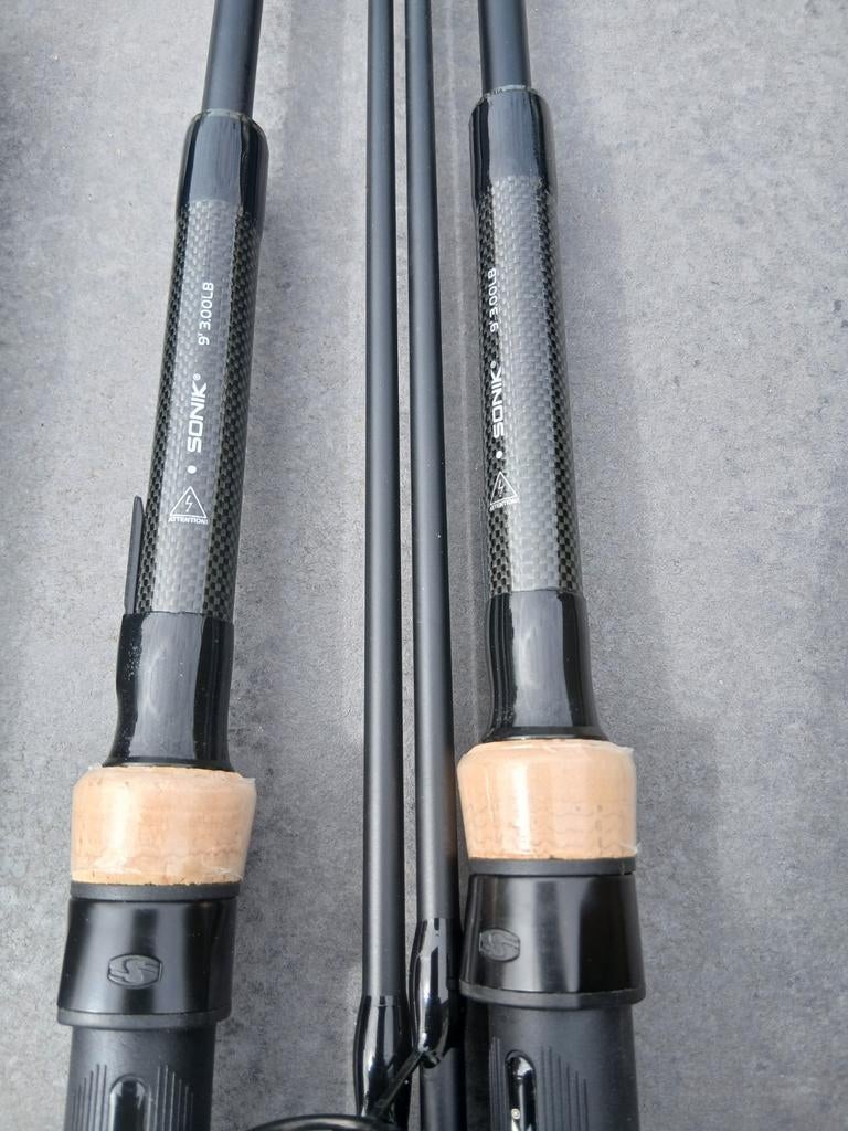 x zgan Sonik Xtractor 9 FT. 3LB met foedraal, Ophalen, Zo goed als nieuw, Werphengel