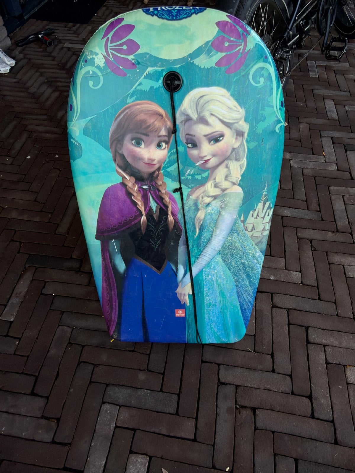 Frozen Bodyboard voor kinderen - Anna & Elsa, Watersport en Boten, Ophalen of Verzenden, Gebruikt, Overige typen, Met koord