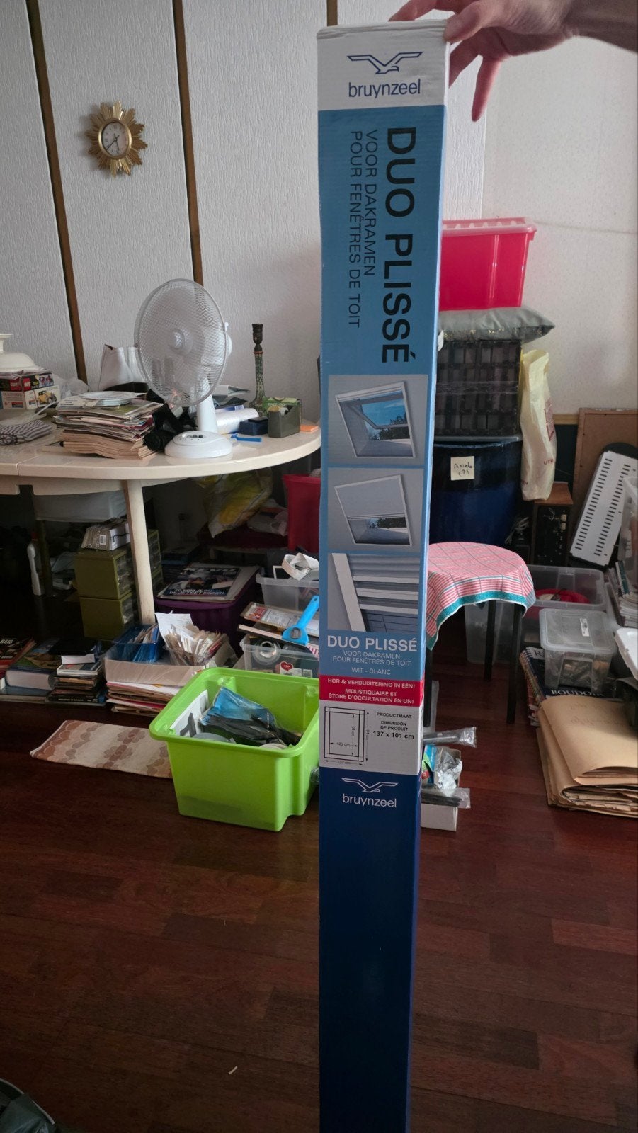 Bruynzeel Duo Plissé voor dakramen - Nieuw in doos, 80 tot 120 cm, Nieuw, Ophalen of Verzenden, 120 tot 160 cm