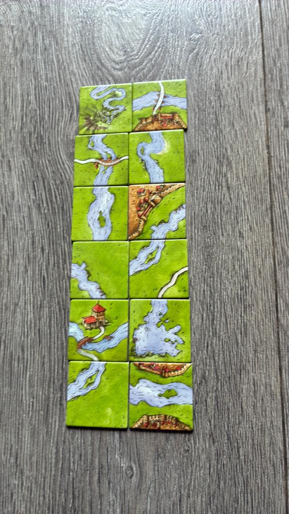 Carcassonne mini uitbreiding de Rivier, Ophalen of Verzenden, Zo goed als nieuw