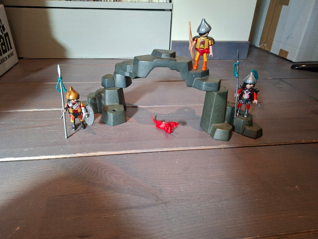 Playmobil setje oosterse krijgers met brug, Kinderen en Baby's, Complete set, Ophalen of Verzenden, Zo goed als nieuw, City life