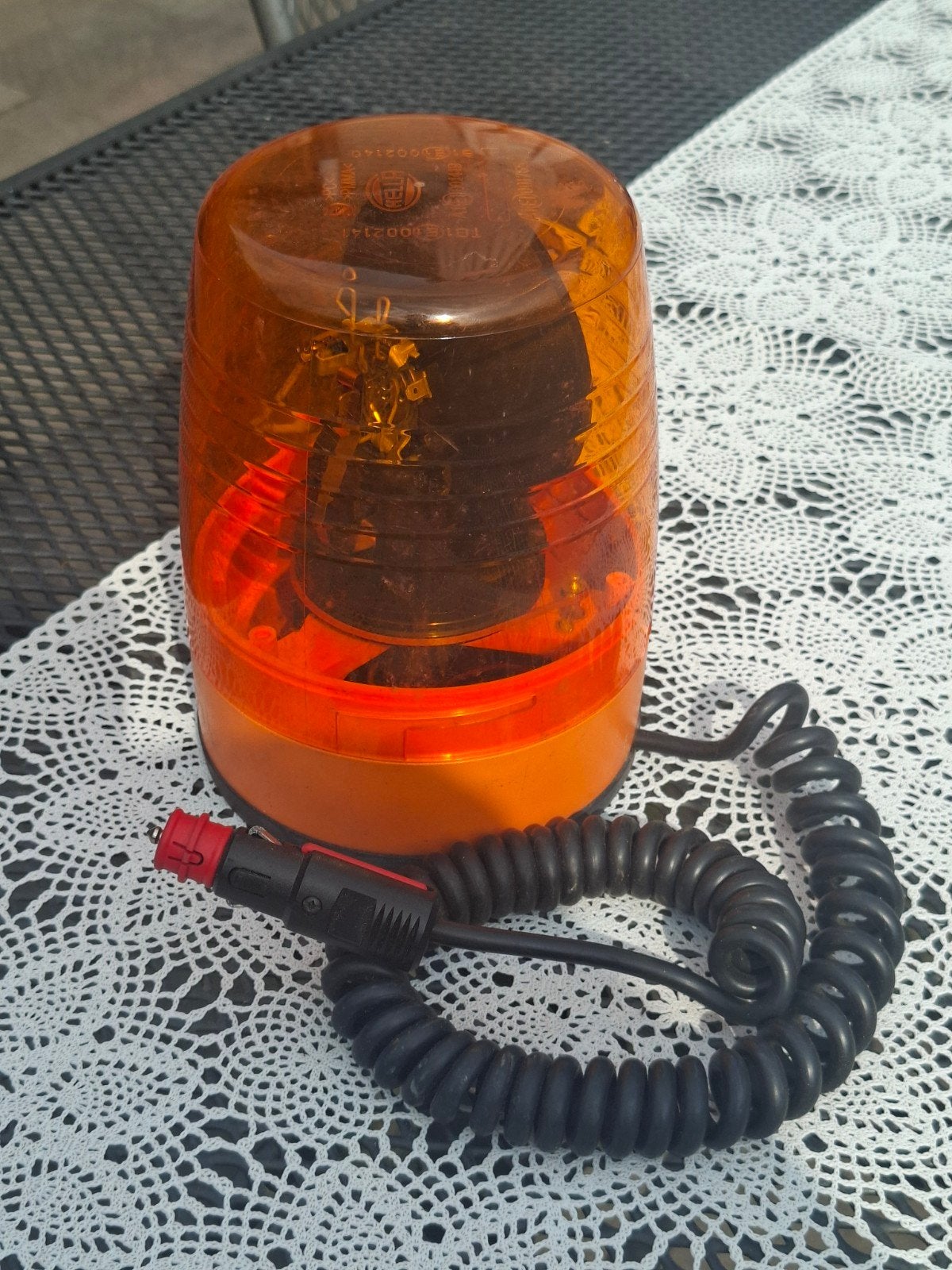 Zwaailamp magnetisch, oranje, 20 cm hoog, Auto-onderdelen, Verlichting, Ophalen of Verzenden