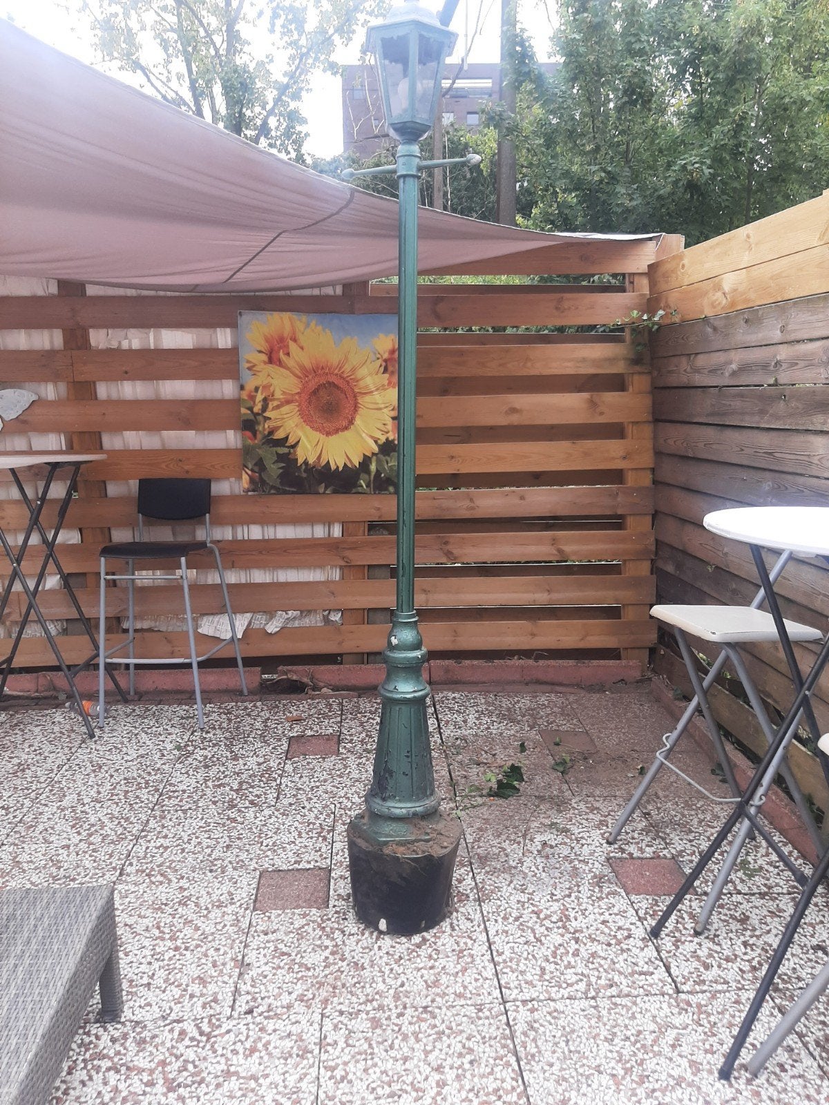 Staande curiosa buitenlamp Konsts mide firenze, Tuin en Terras, Buitenverlichting, Staande lamp, Aluminium, Ophalen of Verzenden