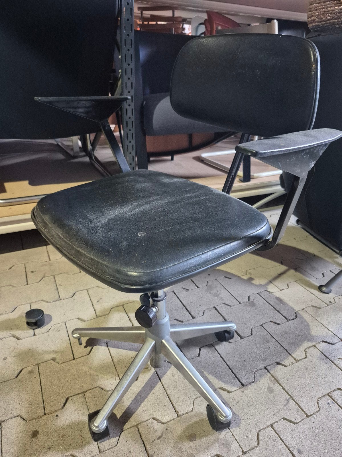 OPKNAPPER friso kramer Ahrend stoel vintage, Ophalen, Gebruikt, Zwart