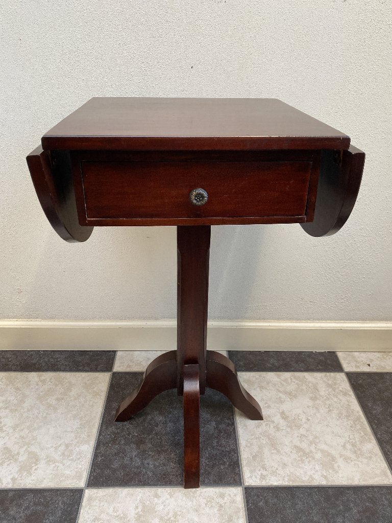 tafeltje bijzettafel tafel ovaal met lade, Ophalen, Gebruikt, Onbekend, 55 tot 75 cm