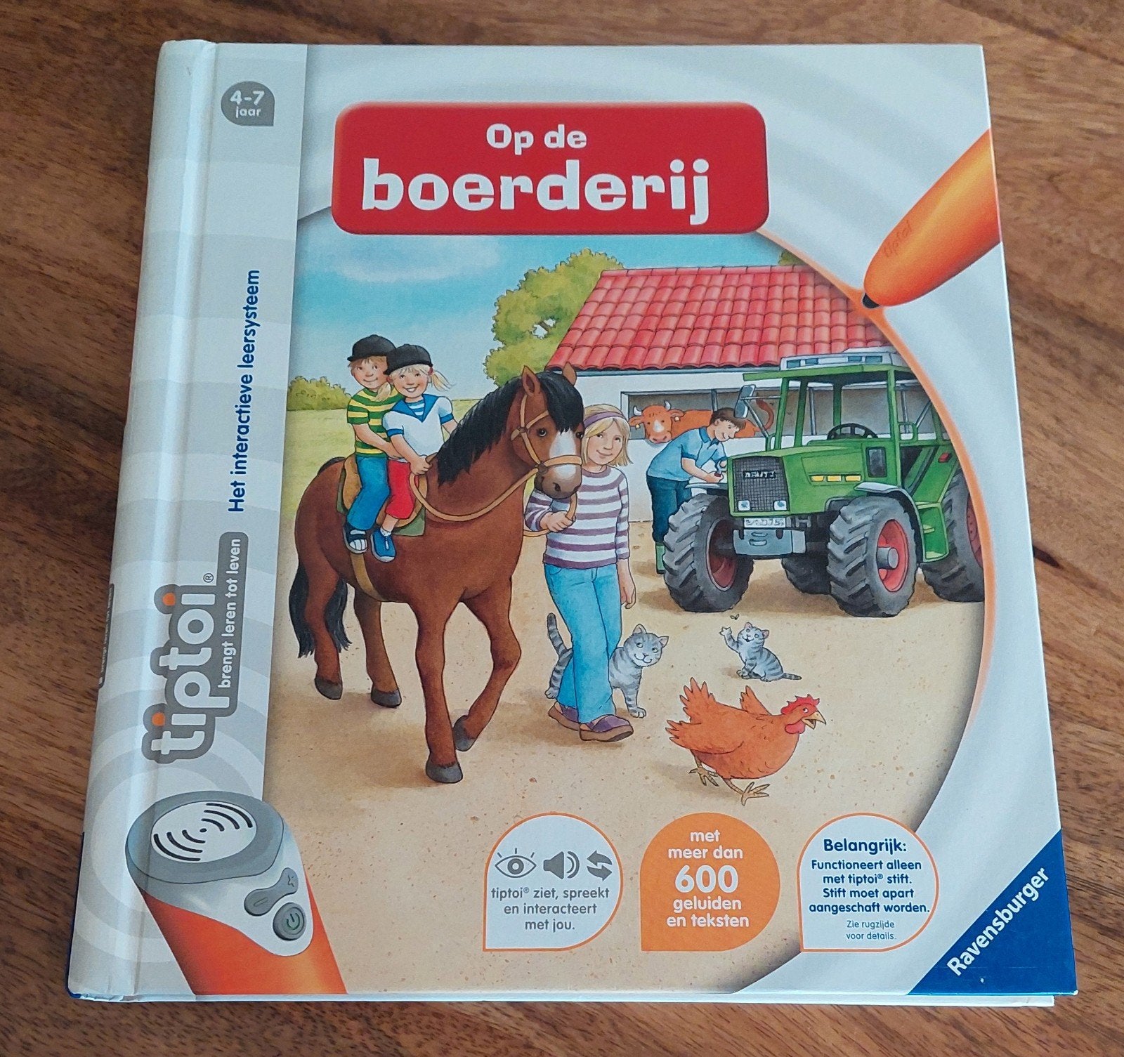 Tiptoi boek: Op de boerderij, Ophalen of Verzenden, Zo goed als nieuw, Ontdekken, Met geluid