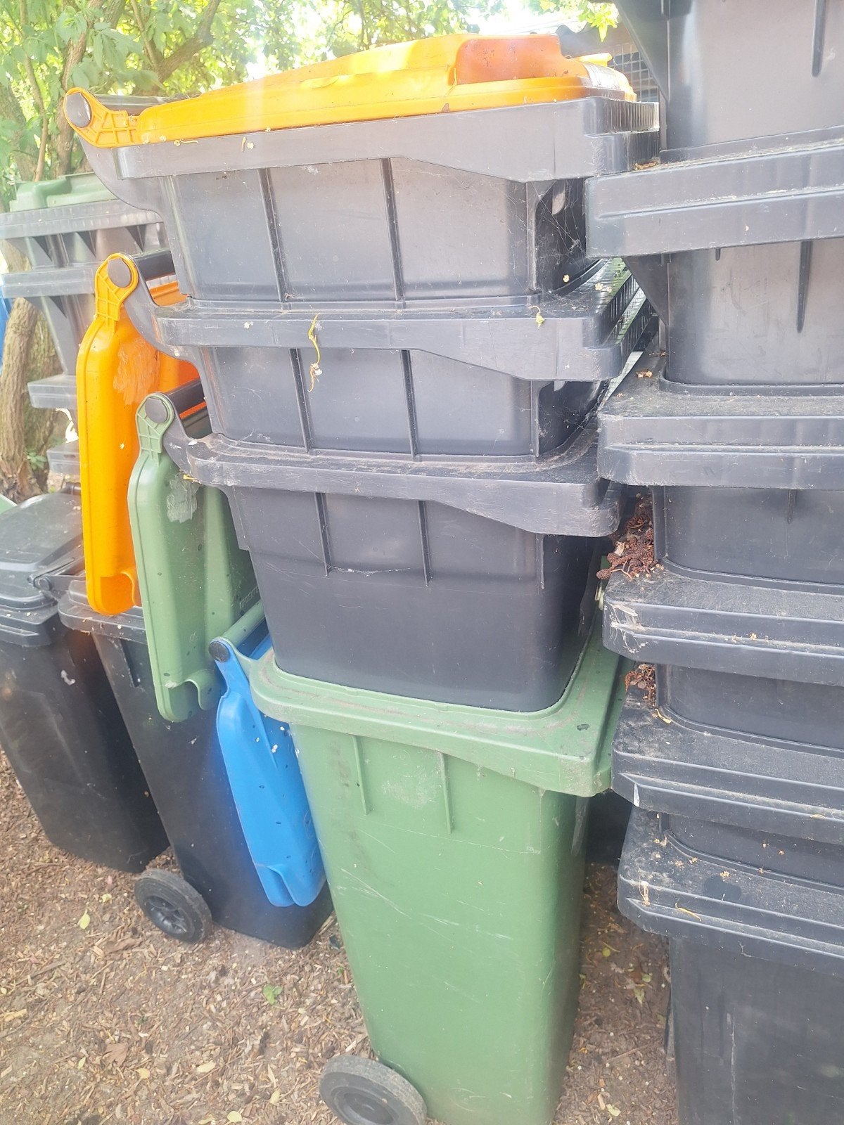 140 liter kliko's - Diverse kleuren, Ophalen of Verzenden, Gebruikt, Groen, Kunststof