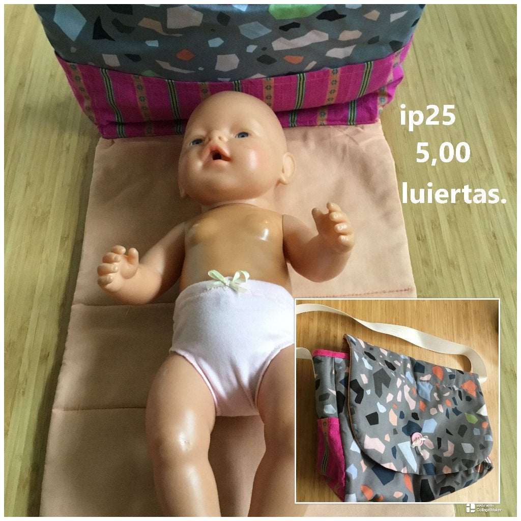 Poppenkleertjes baby born. Luier tas. Opbrengst KiKa., Ophalen, Nieuw, Babypop