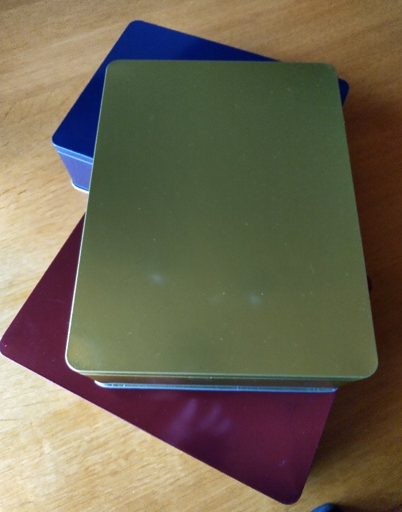 3 Blikken Koek-( bewaar ) trommels, Overige typen, Ophalen of Verzenden, Zo goed als nieuw, Metaal
