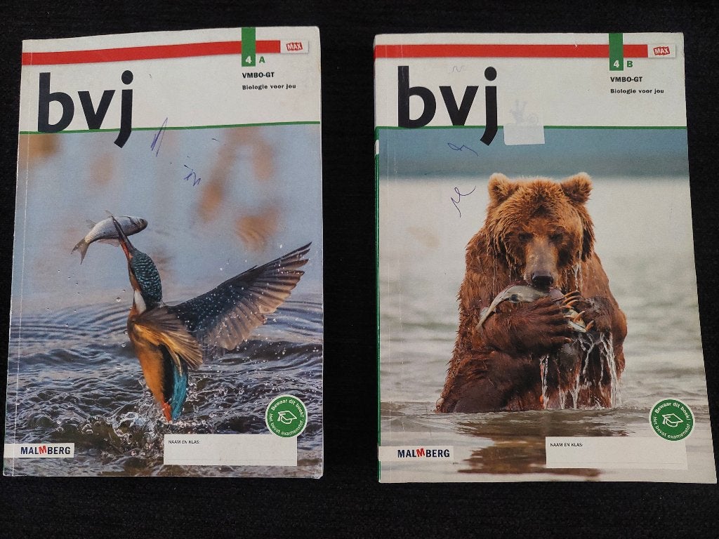 Bvj , voor VMBO-GT 4, delen A en B, Verzenden, Zo goed als nieuw, VMBO, Biologie