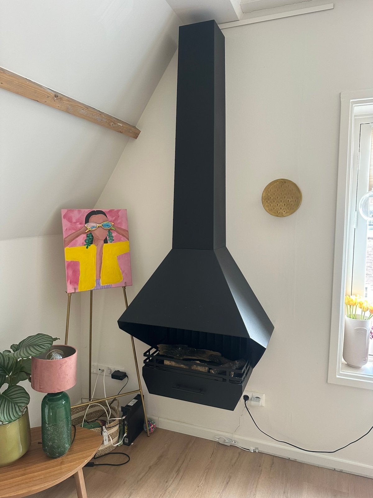 Bio ethanol haard, Huis en Inrichting, Haarden, Ophalen, Zo goed als nieuw, Vrijstaande haard, Overige soorten