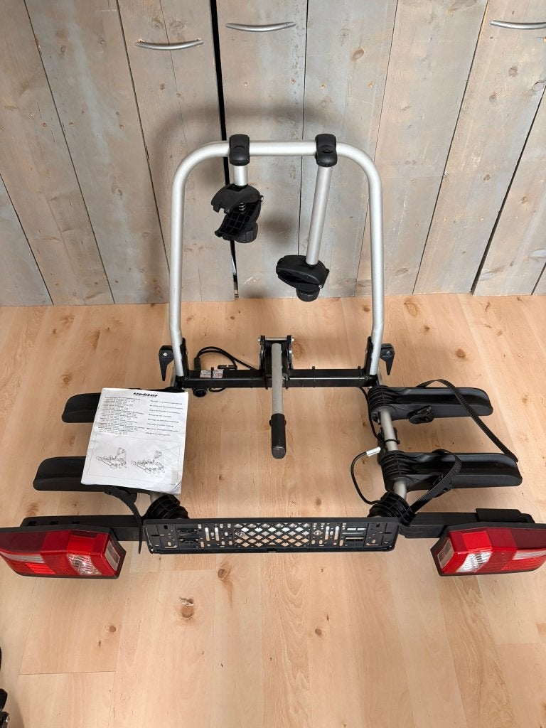 Uebler F22 fietsendrager voor 2 fietsen, Ophalen, Zo goed als nieuw, 2 fietsen, Trekhaakdrager