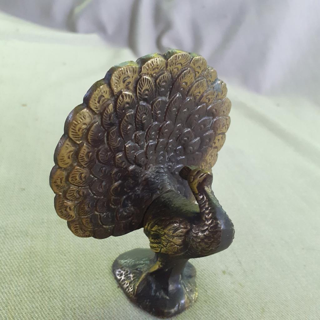 Bronzen beeldje "Pauw", Antiek en Kunst, Ophalen of Verzenden