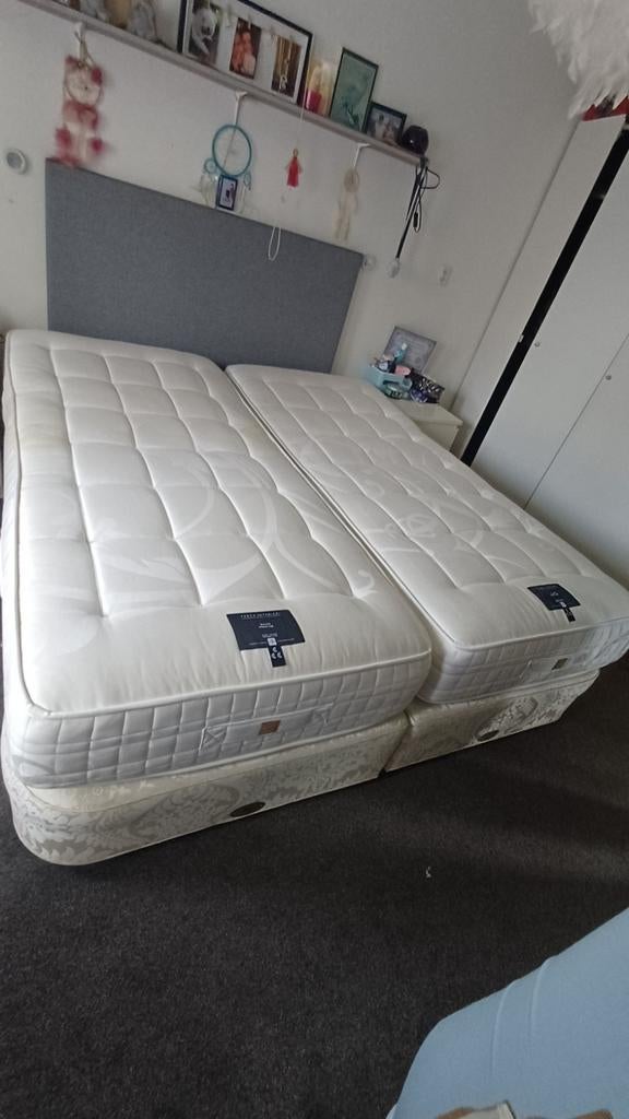 Tweepersoons Treca boxspring 180x200 cm, Ophalen, Gebruikt, Tweepersoons, 180 cm