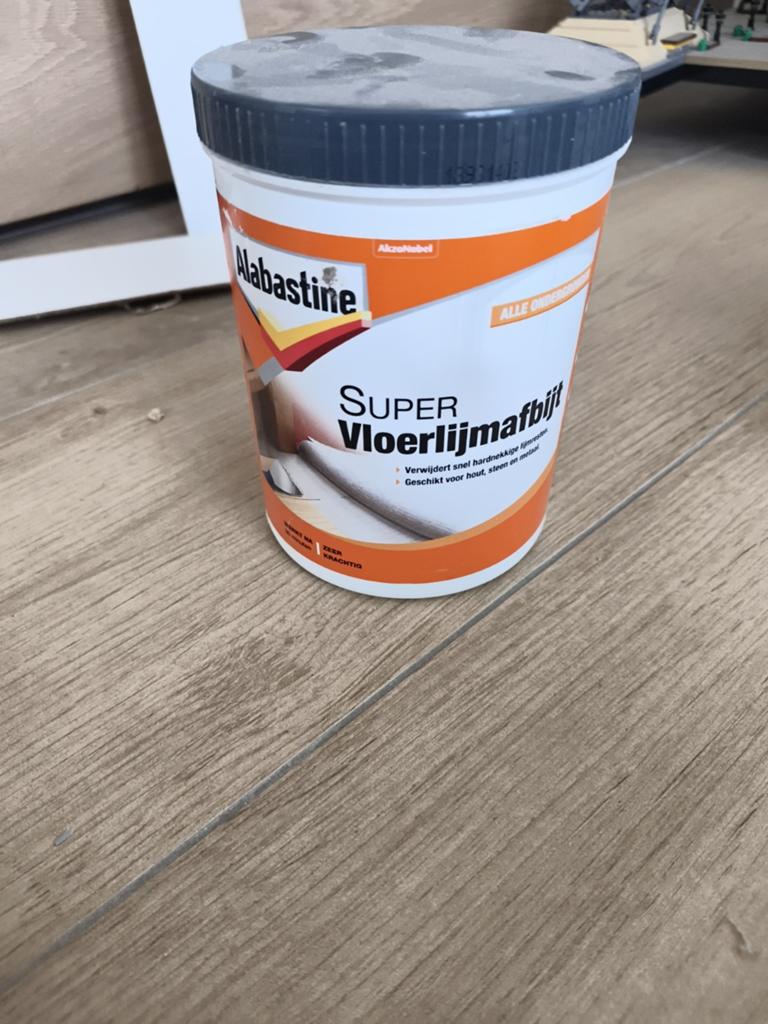 Alabastine Super Vloerlijmafbijt - 1/3 pot over, Ophalen of Verzenden