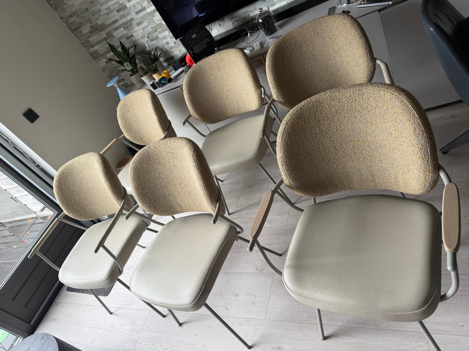 Set van 6 Bert Plantagie stoelen, Overige kleuren, Nieuw, Leer, Ophalen of Verzenden