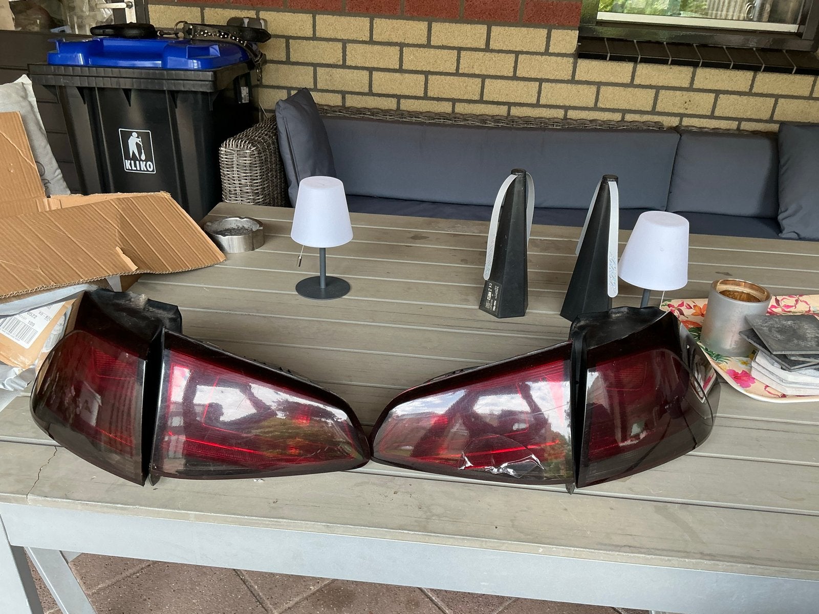 Smoke achterlichten Golf 7 (rechter achterklep beschadigd), Auto-onderdelen, Ophalen of Verzenden, Gebruikt, Volkswagen