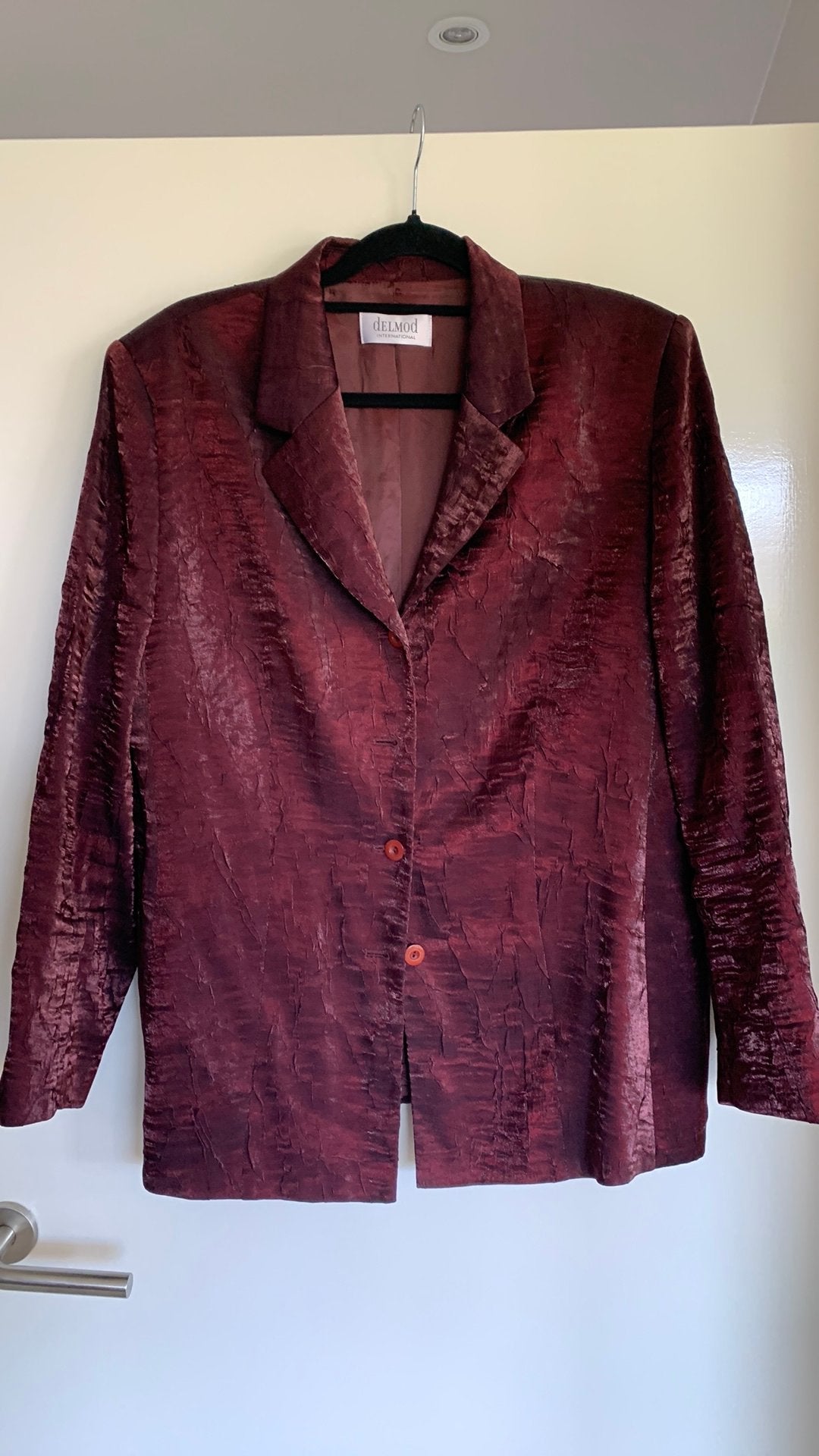 Dames colbert 46 bordeaux rood, Ophalen of Verzenden, Zo goed als nieuw, Maat 46/48 (XL) of groter, Rood