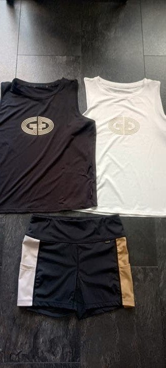 Goldbergh Sportset Maat M Zwart/Wit/Goud zgan, Ophalen, Zo goed als nieuw, Maat 38/40 (M), Zwart