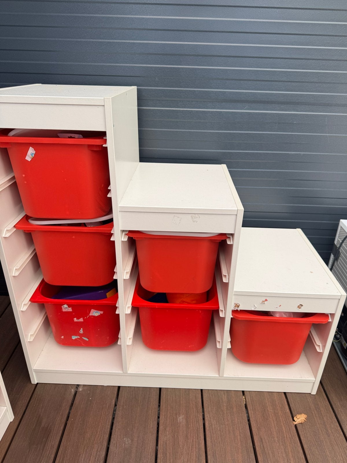 IKEA Trofast opbergmeubel met rode bakken, Ophalen of Verzenden, Gebruikt, Kast