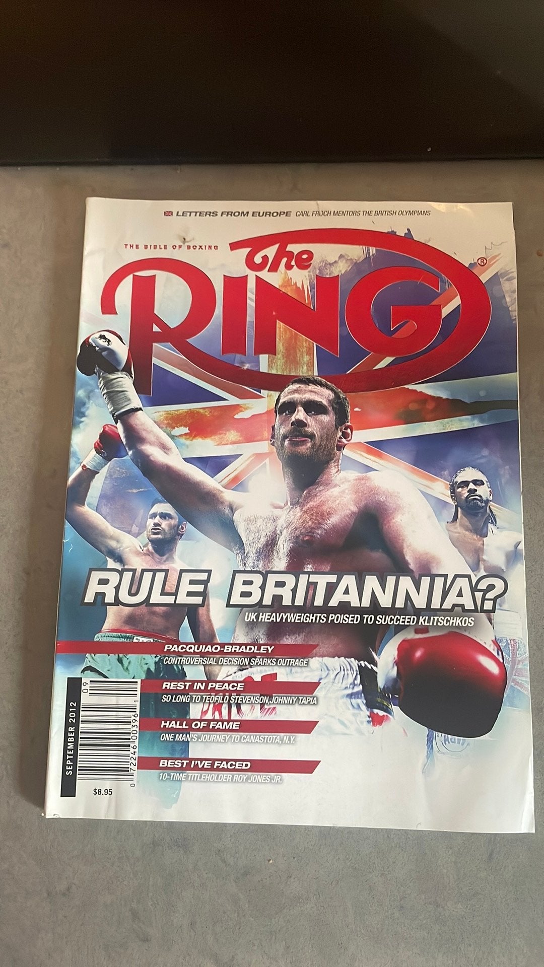 The Ring Magazine - September 2012 - Boks Magazine, Ophalen of Verzenden, Zo goed als nieuw, Sport en Vrije tijd