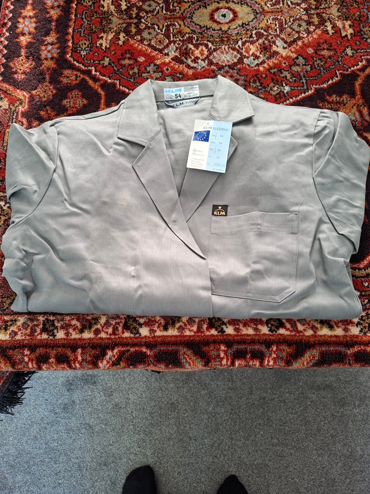 Te Koop nieuw een stofjas (werkjas)van KLM maat 54., Ophalen of Verzenden, Nieuw