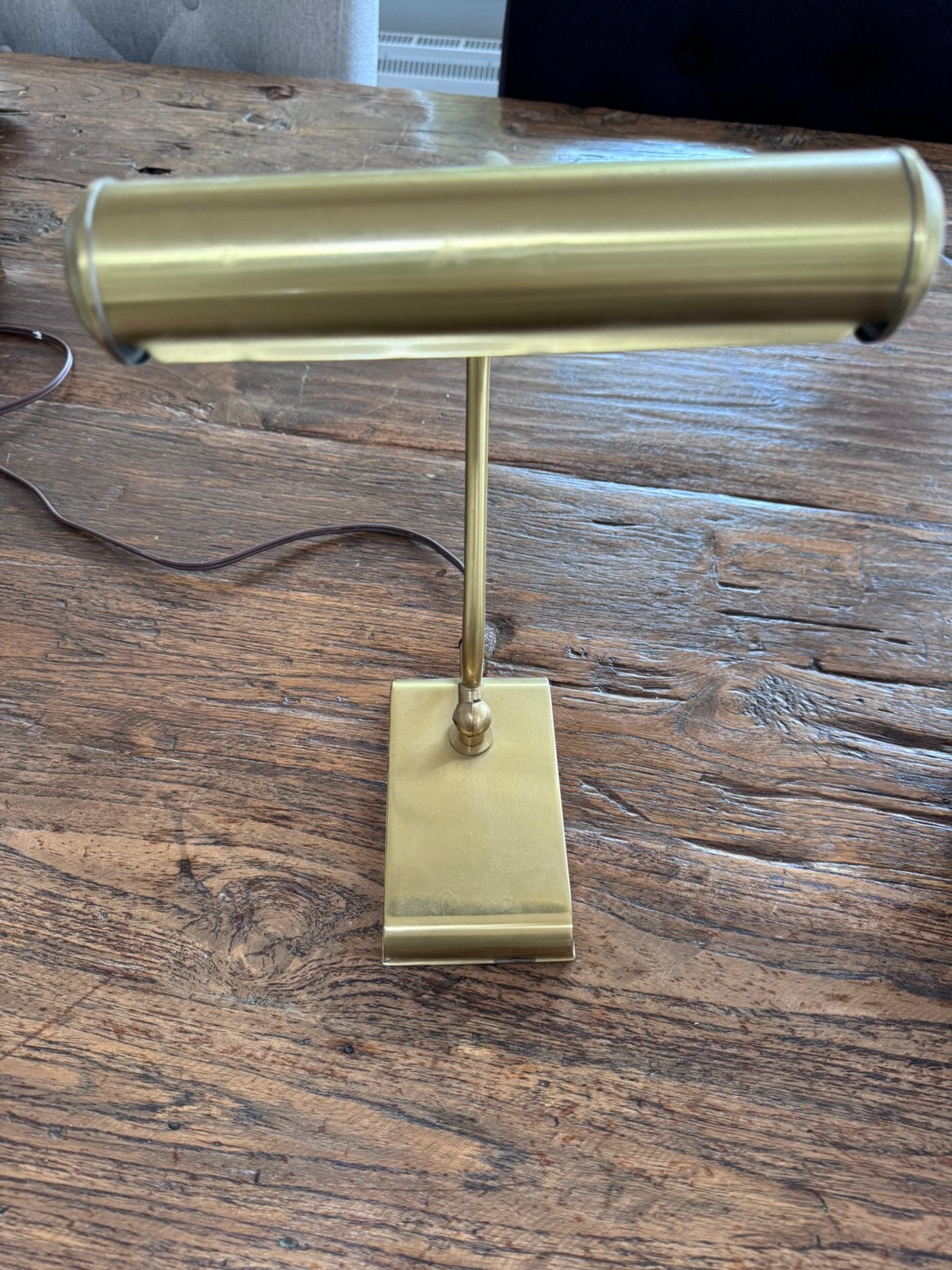 Messing bureaulampje te koop, Antiek en Kunst, Ophalen