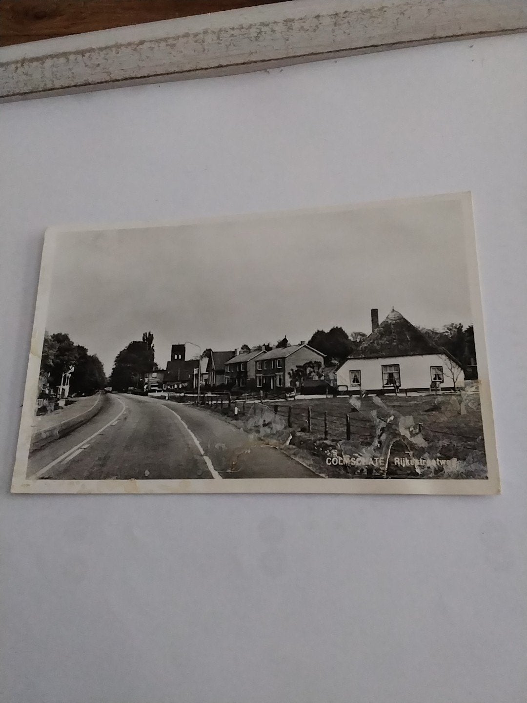 Oude ansichtkaart Colmschate, Rijkstraatweg, Gelopen, Ophalen of Verzenden, 1920 tot 1940, Gelopen, Overijssel