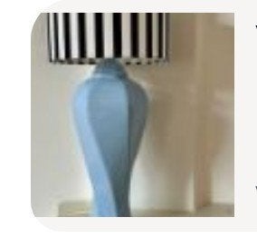 GEZOCHT: Vintage Woja Holland lampenvoet blauw keramiek XL, Antiek en Kunst, Ophalen