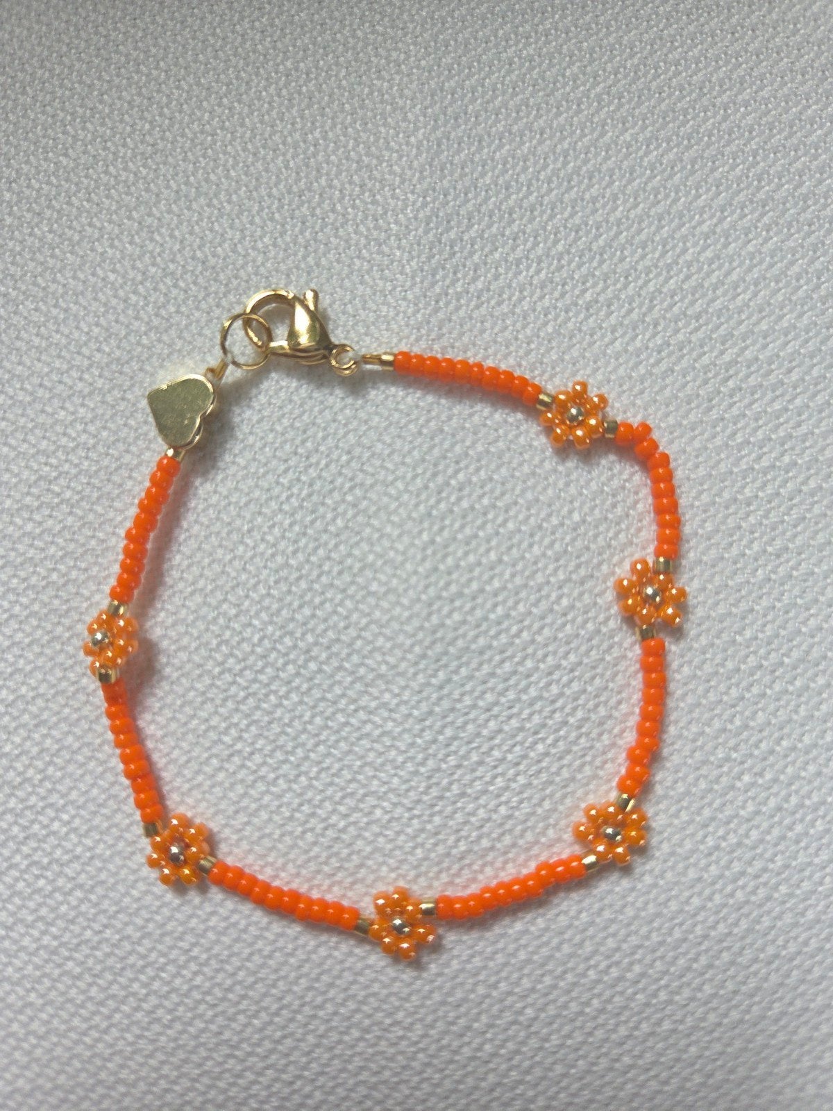 Myjuki kralen armband oranje RVS sluiting 17 cm WK voetbal, Overige materialen, Nieuw, Oranje, Ophalen of Verzenden