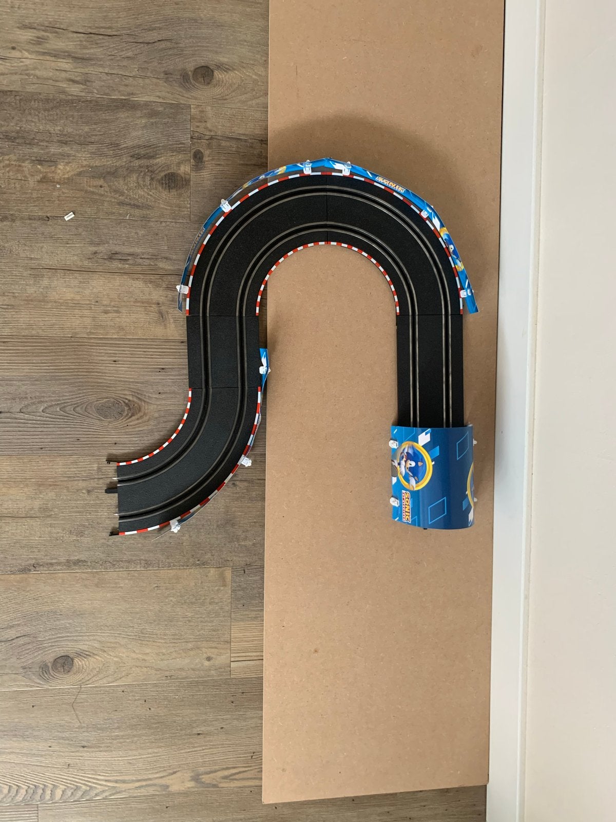 Carrera Go Racebaan rails dubbele bocht met vangrails, Gebruikt, Onderdelen, Carrera, Ophalen of Verzenden