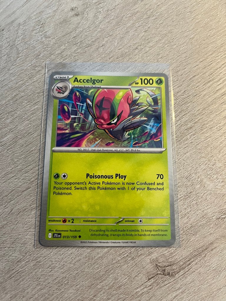 Accelgor 013/159 Journey Together | Pokémon Kaart, Ophalen of Verzenden, Nieuw, Losse kaart