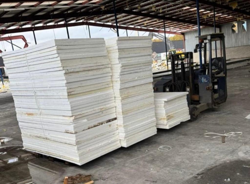 250 m² Knauf EPS-100SE isolatieplaten 200x100 cm | 50 mm dik, Doe-het-zelf en Verbouw, Ophalen, Dakisolatie, 4 tot 8 cm, Gebruikt