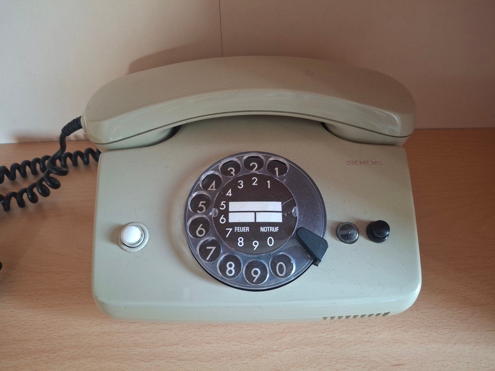 Vintage Siemens draaischijf telefoon, Ophalen of Verzenden, Gebruikt, Met draaischijf