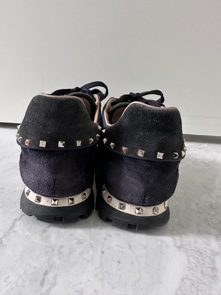 Valentino Garavani Rockrunner Camouflage Sneakers, Ophalen of Verzenden, Gedragen, Blauw, Sneakers of Gympen