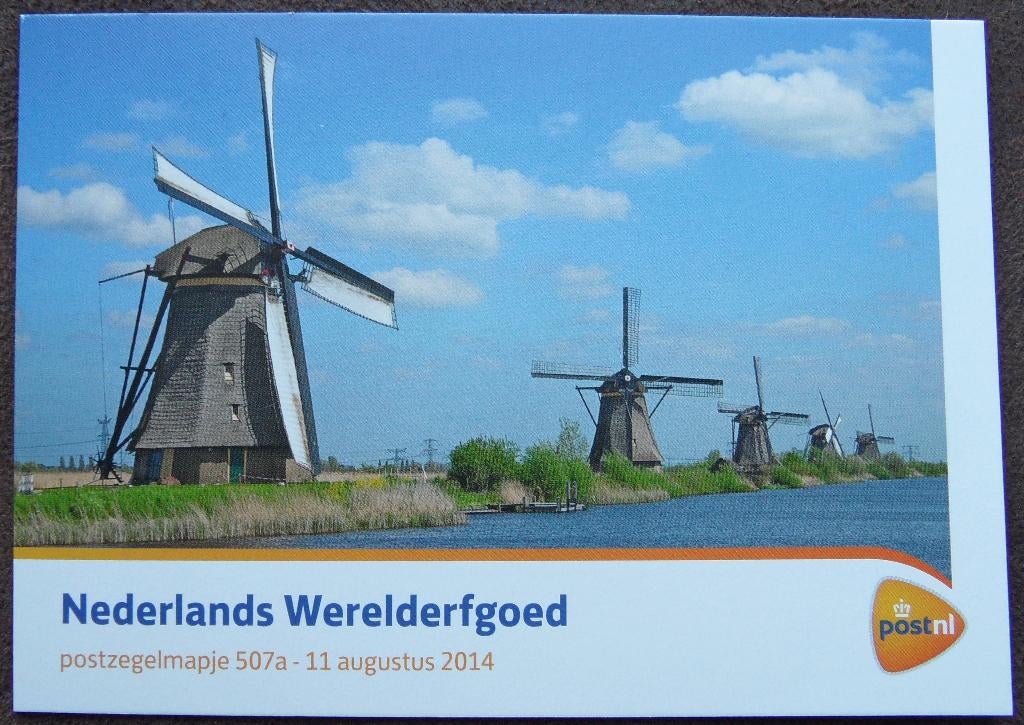 Postzegelmapje 507a - Nederlands Werelderfgoed, Ophalen of Verzenden, Postfris